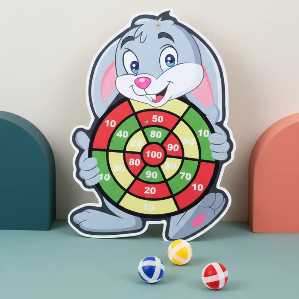 Jogo de Dardo com Bolas Adesivas - Coordenação Motora e Foco - Rabbit - Brinquedos e Jogos de Atividades