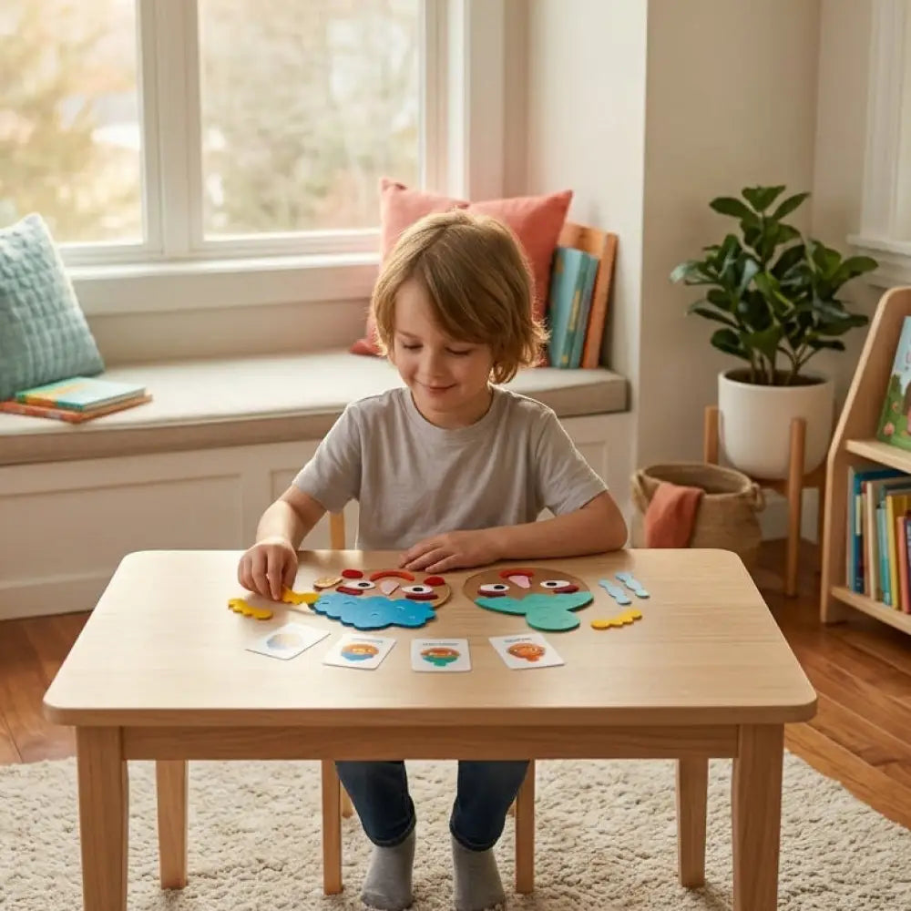 Jogo de Expressoes Faciais Montessori DIY Incluo - imagem 2