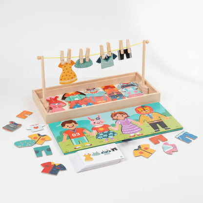 Jogo Montessori de Varal e Roupas Incluo - imagem 2