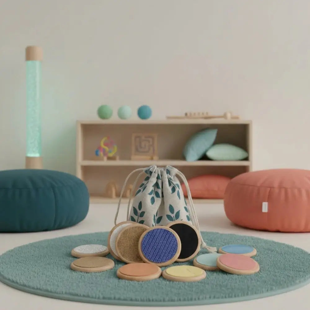 Jogo Sensorial Tátil Montessori - Estímulo Cognitivo e Memória