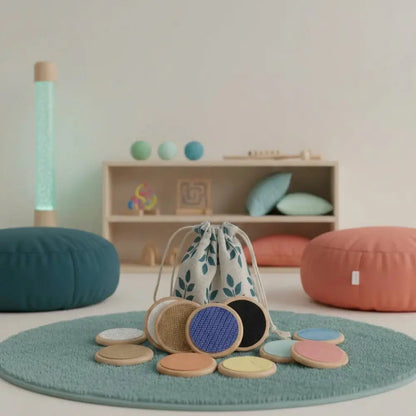 Jogo Sensorial Tátil Montessori - Estímulo Cognitivo e Memória