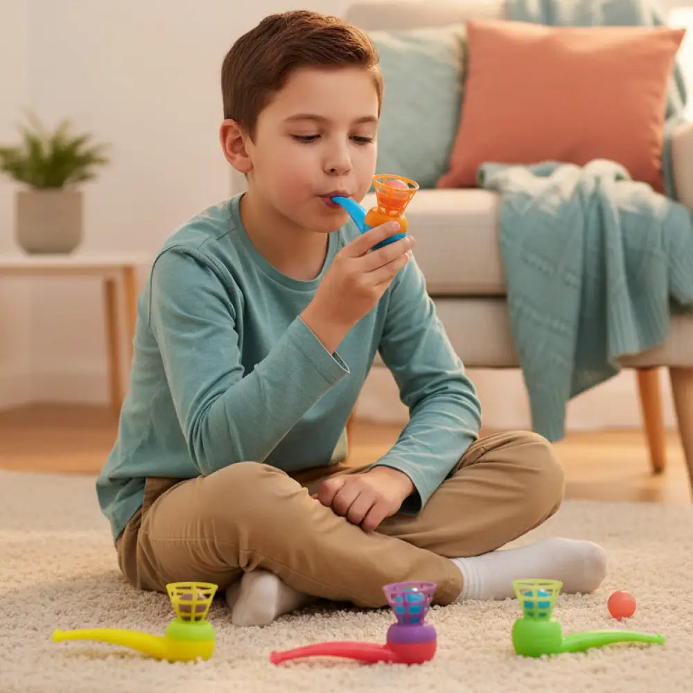 Kit Canudos e Bolas para Sopro - 10 Peças Atóxico — imagem 3