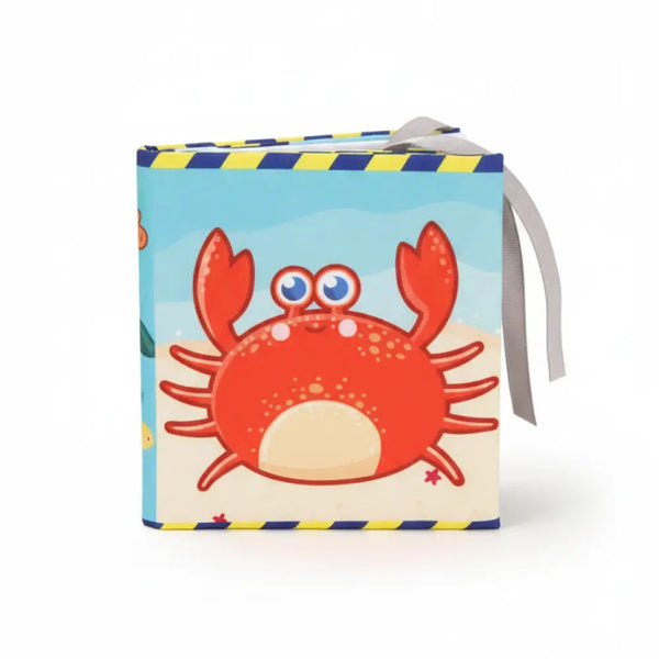 Livro Sensorial de Pano Alto Contraste - Toque Macio para Bebês 0-12m