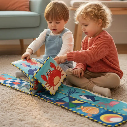 Livro de Pano Alto Contraste - Toque Macio para Bebês 0-12m — imagem 3