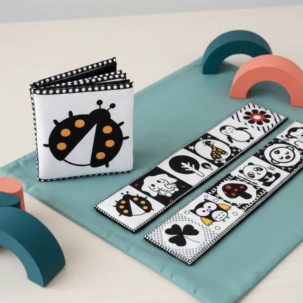 Livro de Pano Alto Contraste - Toque Macio para Bebês 0-12m — imagem 5