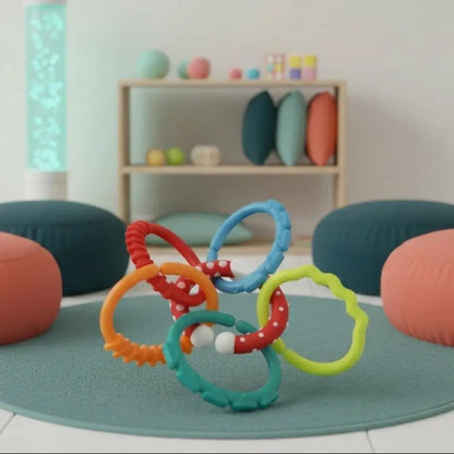 Mordedor Infantil ABS BPA Free - Kit 6 ou 24 Peças 0-12m