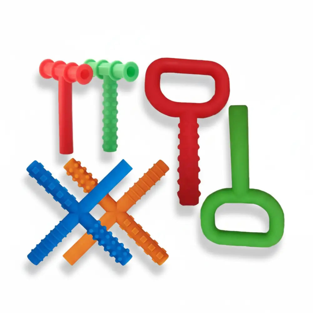 Mordedor Infantil de Silicone Grau Alimentar BPA Free - Múltiplas Texturas - Incluo