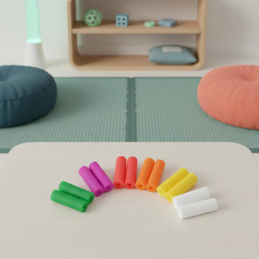 Mordedor de Dentição Silicone BPA Free - Kit 10 Unidades em 5 Cores | Incluo