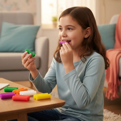 Mordedor de Dentição Silicone BPA Free - Kit 10 Unidades em 5 Cores | Incluo