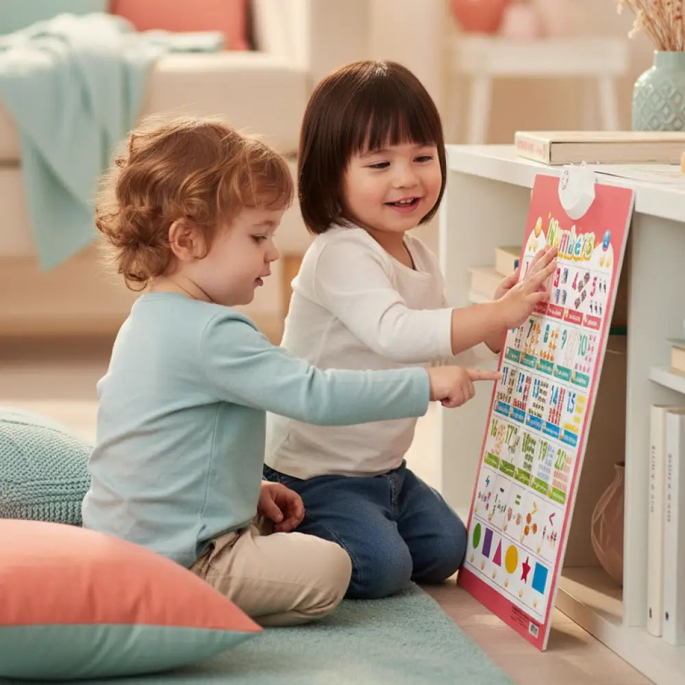 Pôster Educativo Interativo com Sons e Músicas - Alfabeto e Inglês 2-6 Anos - Materiais Educativos