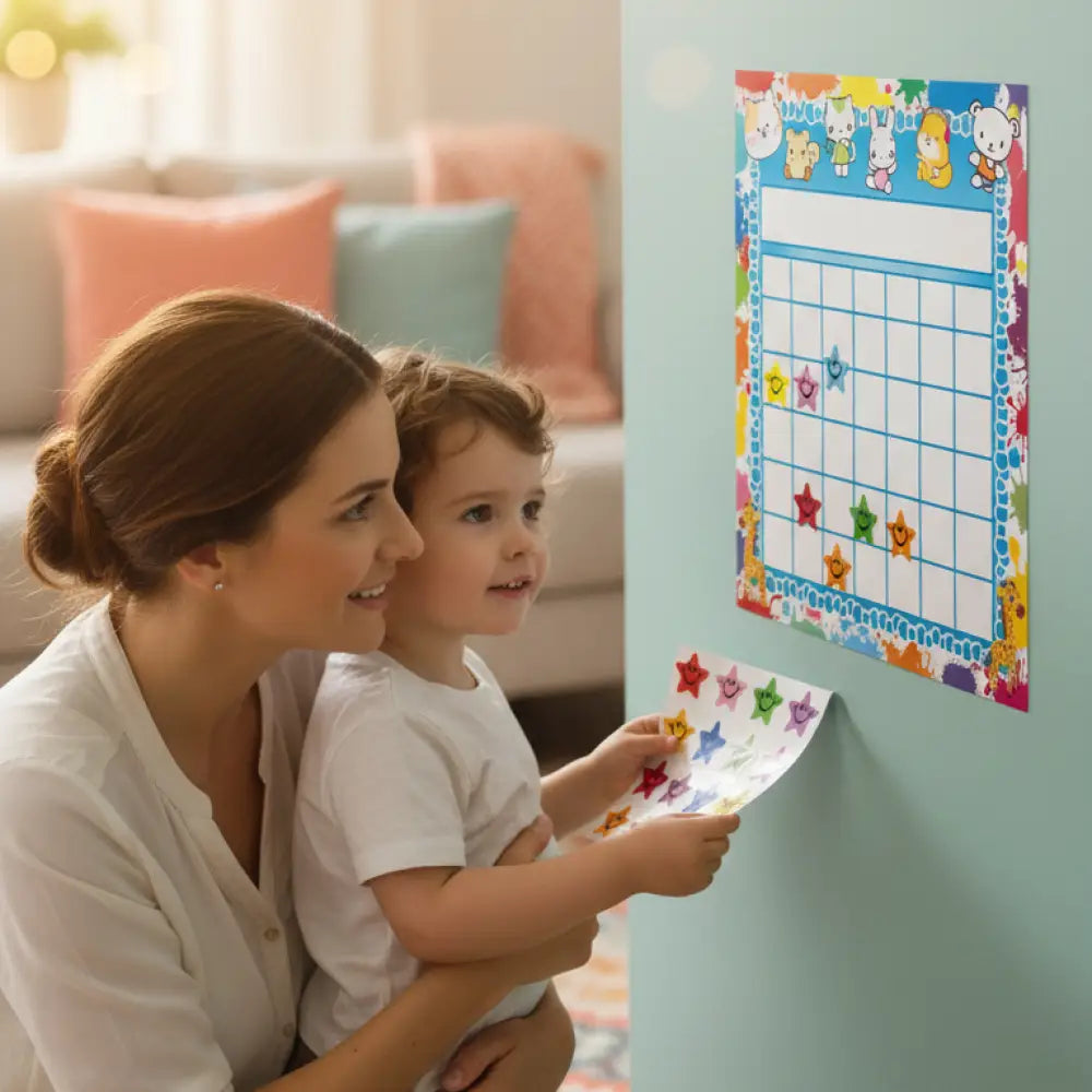 Quadro de Incentivo Infantil com Adesivos Incluo - imagem 2