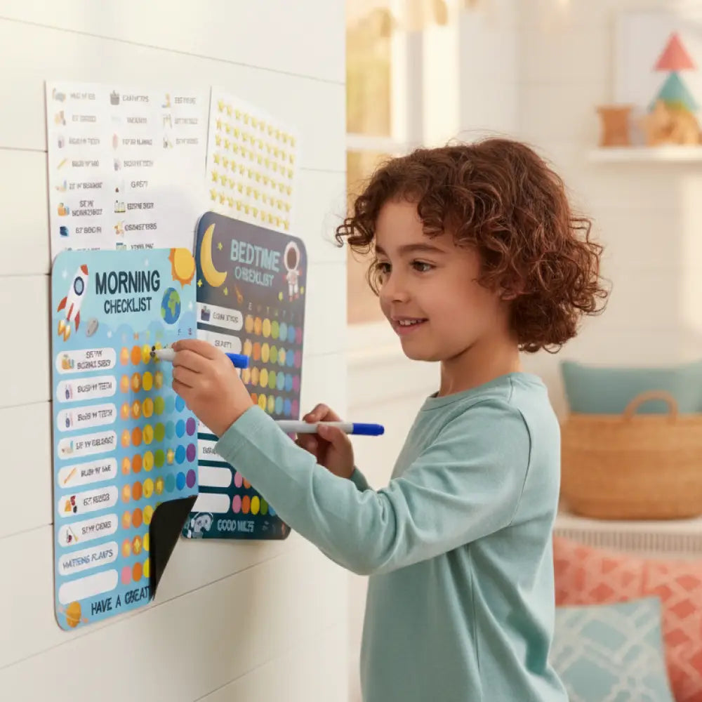 Quadro de Rotina Visual Magnetico Infantil Incluo - imagem 3