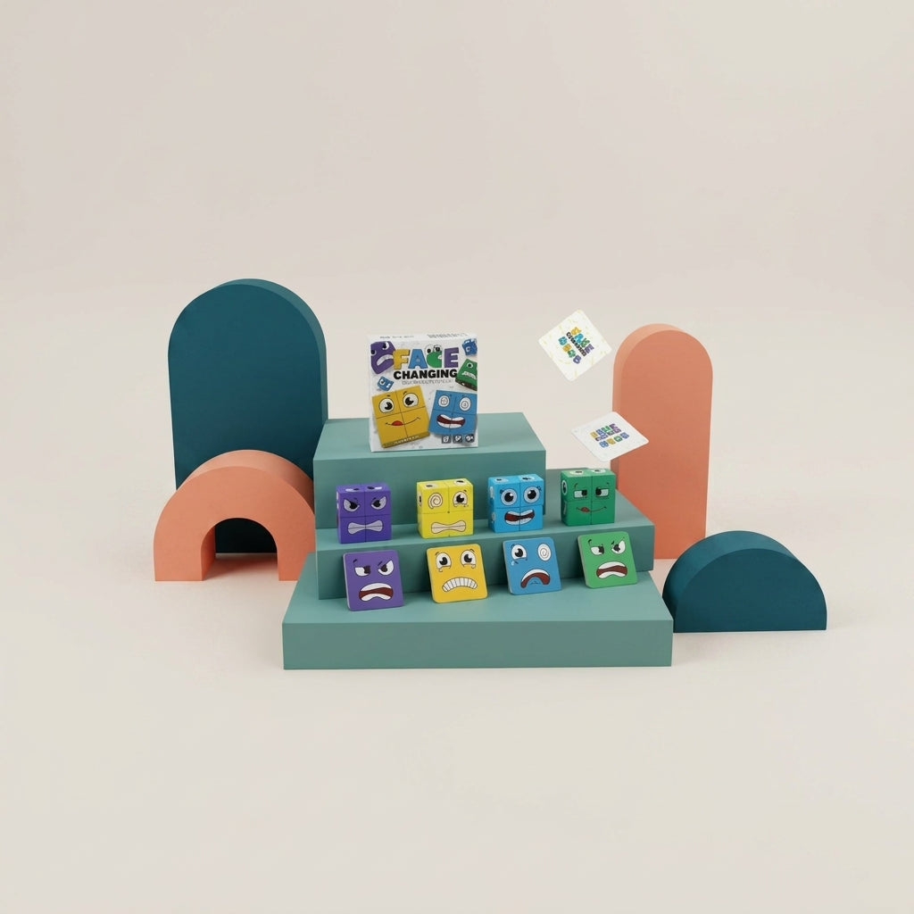 Cubo de Emoções Montessori Incluo - imagem 3