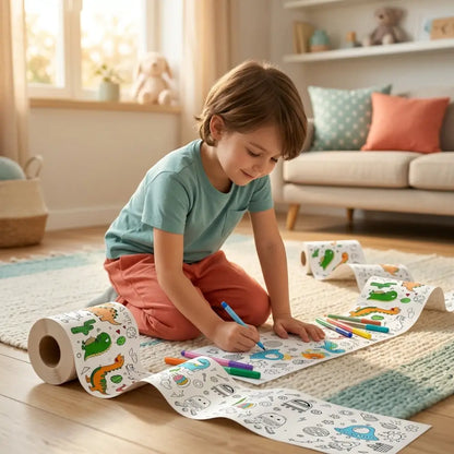 Rolo de Papel para Colorir 3 Metros Autoadesivo Incluo - imagem 3