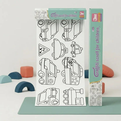 Rolo de Papel para Colorir 3 Metros Autoadesivo Incluo - imagem 8
