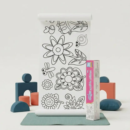 Rolo de Papel para Colorir 3 Metros Autoadesivo Incluo - imagem 5