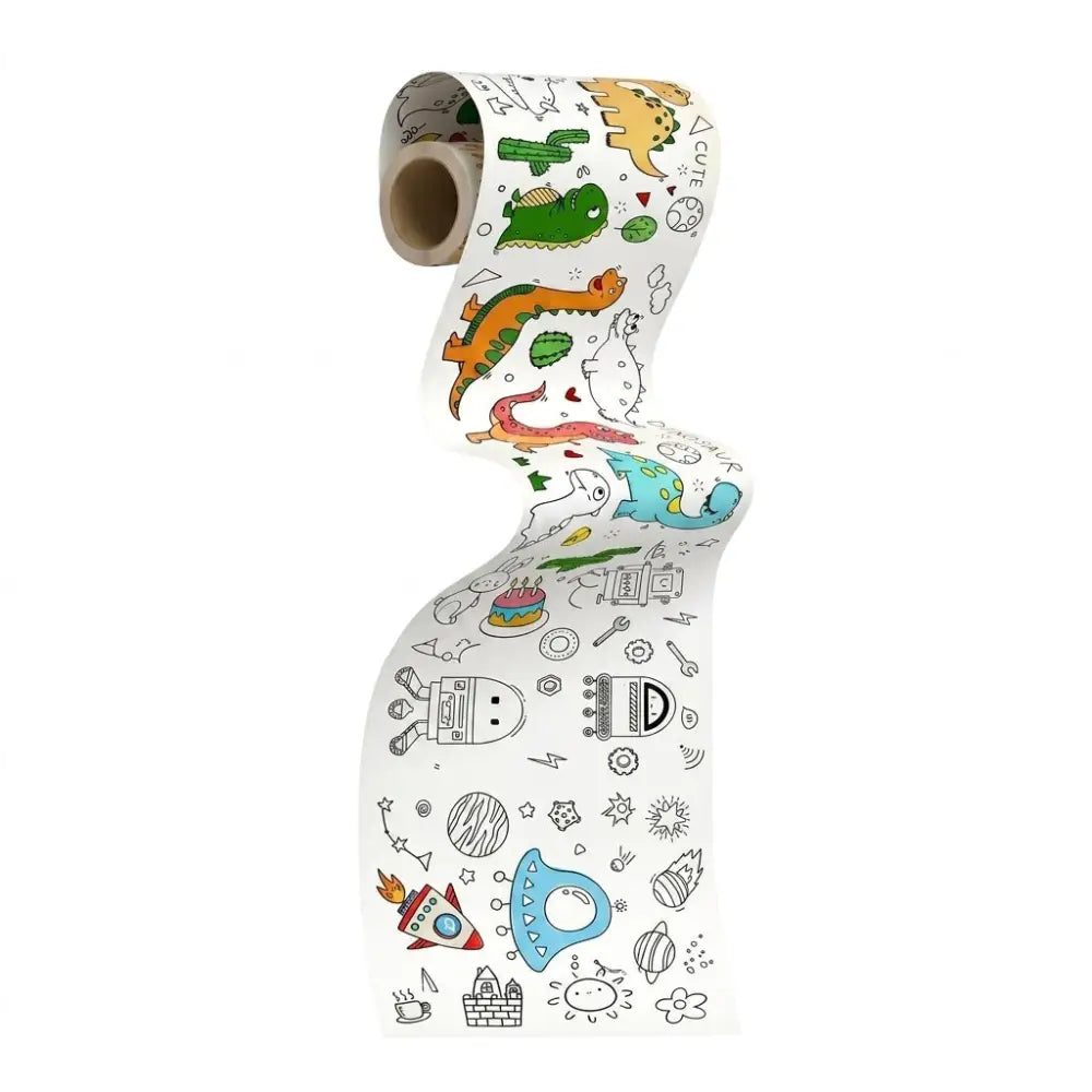 Rolo de Papel para Colorir 3 Metros Autoadesivo Incluo