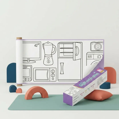 Rolo de Papel para Colorir 3 Metros Autoadesivo Incluo - imagem 10