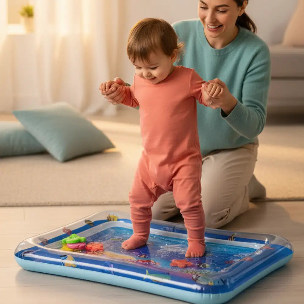 Tapete de Água Inflavável BPA Free - Estímulo Visual e Motor para Bebês — imagem 3