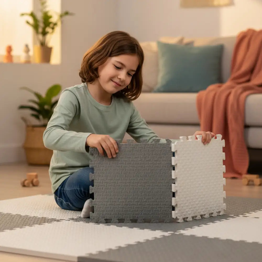 Tapete Puzzle EVA Infantil 30x30cm Incluo - imagem 7