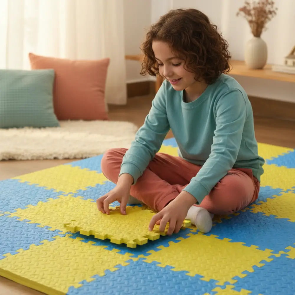 Tapete Puzzle EVA Infantil 30x30cm Incluo - imagem 4
