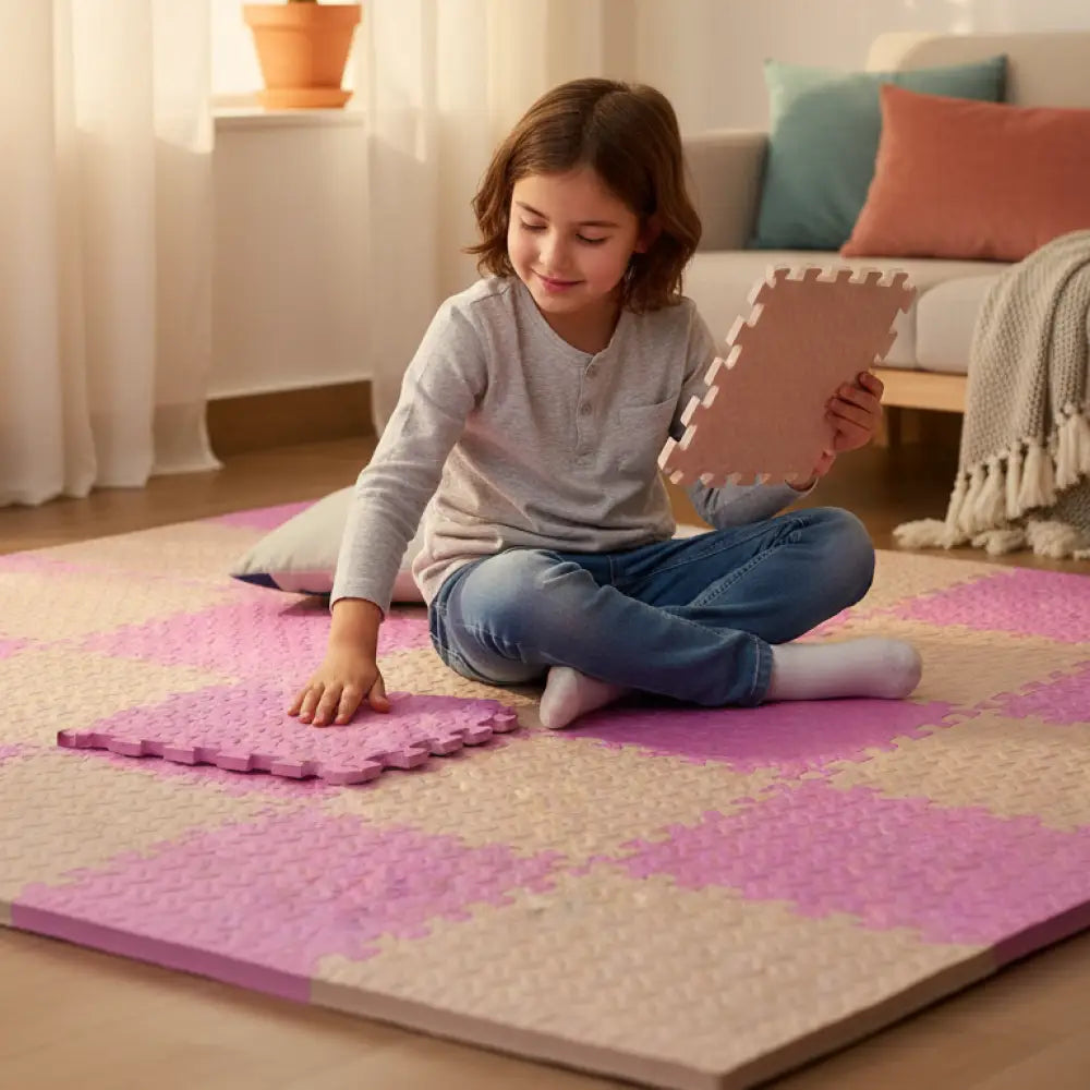 Tapete Puzzle EVA Infantil 30x30cm Incluo - imagem 6